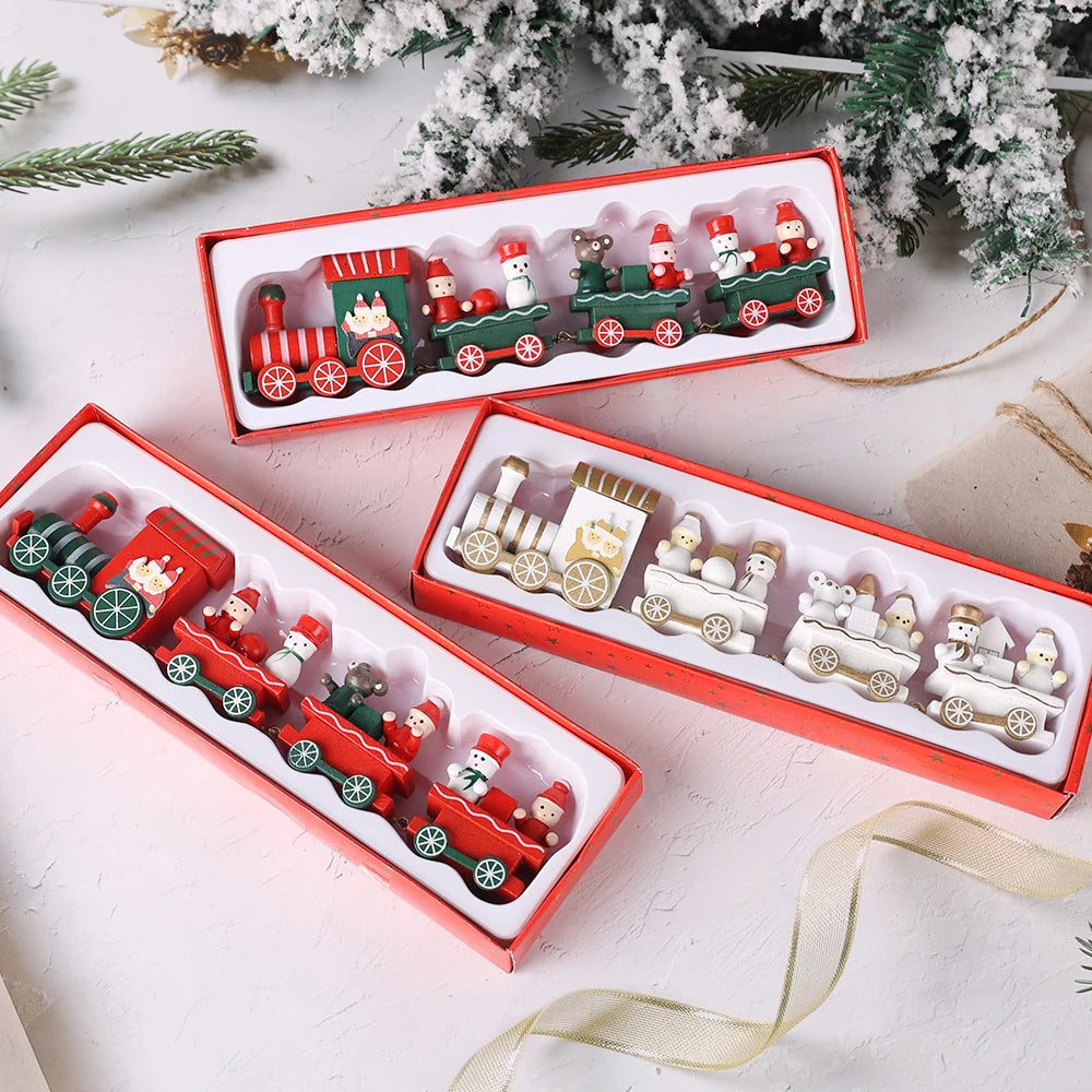 Wooden Train Christmas Ornaments for Kids' Decor - Image 37