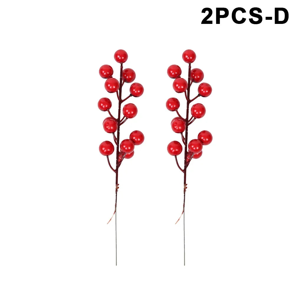 Festive Artificial Red Berries for Holiday Decor - Image 10