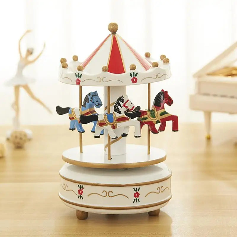 Vintage Christmas Carousel Music Box Gift - Image 7