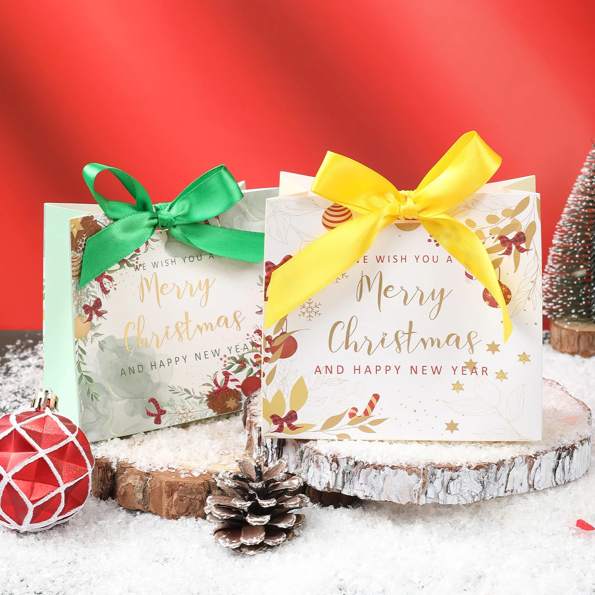 Festive Christmas Gift Boxes for Home Decor - Image 3