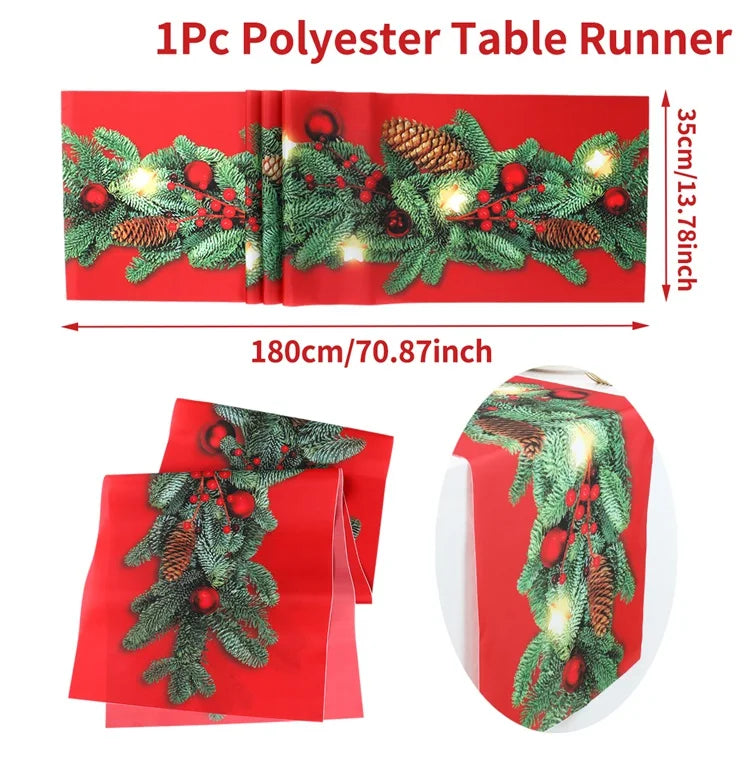 Festive Christmas Table Runner for Holiday Décor - Image 13