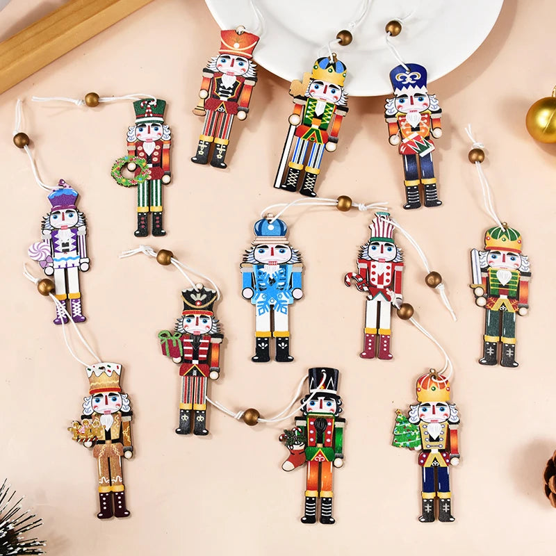 9-Piece Christmas Nutcracker Soldier Tree Ornaments - Image 14