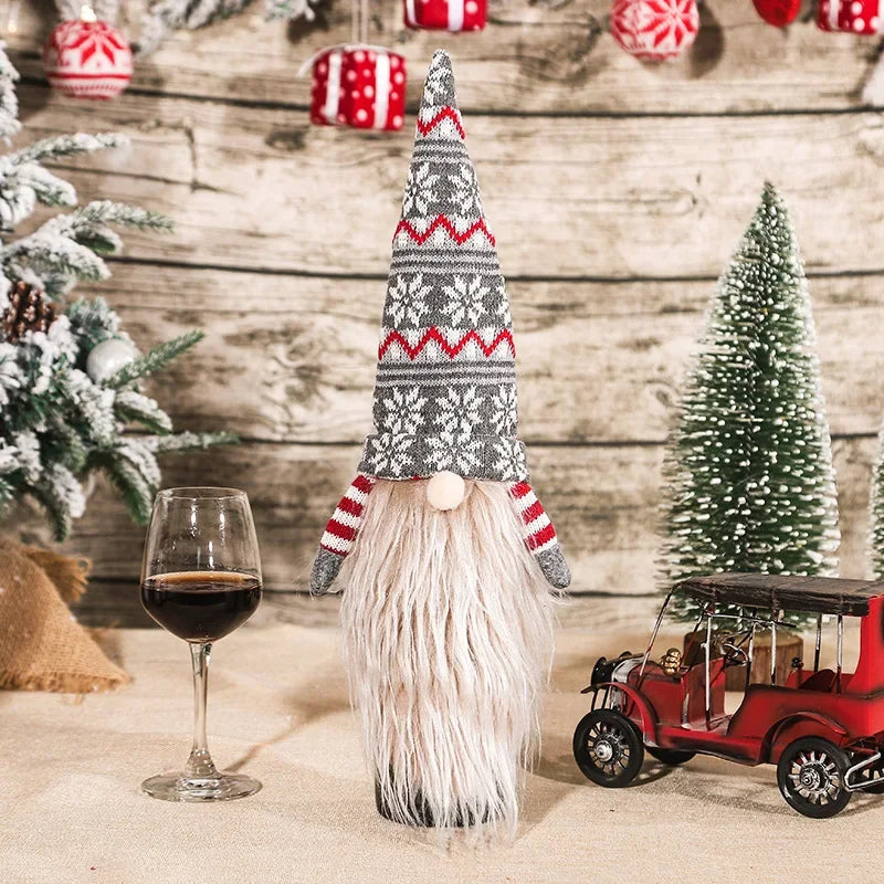 Festive Christmas Wine Bottle Cover & Ornament - Image 13