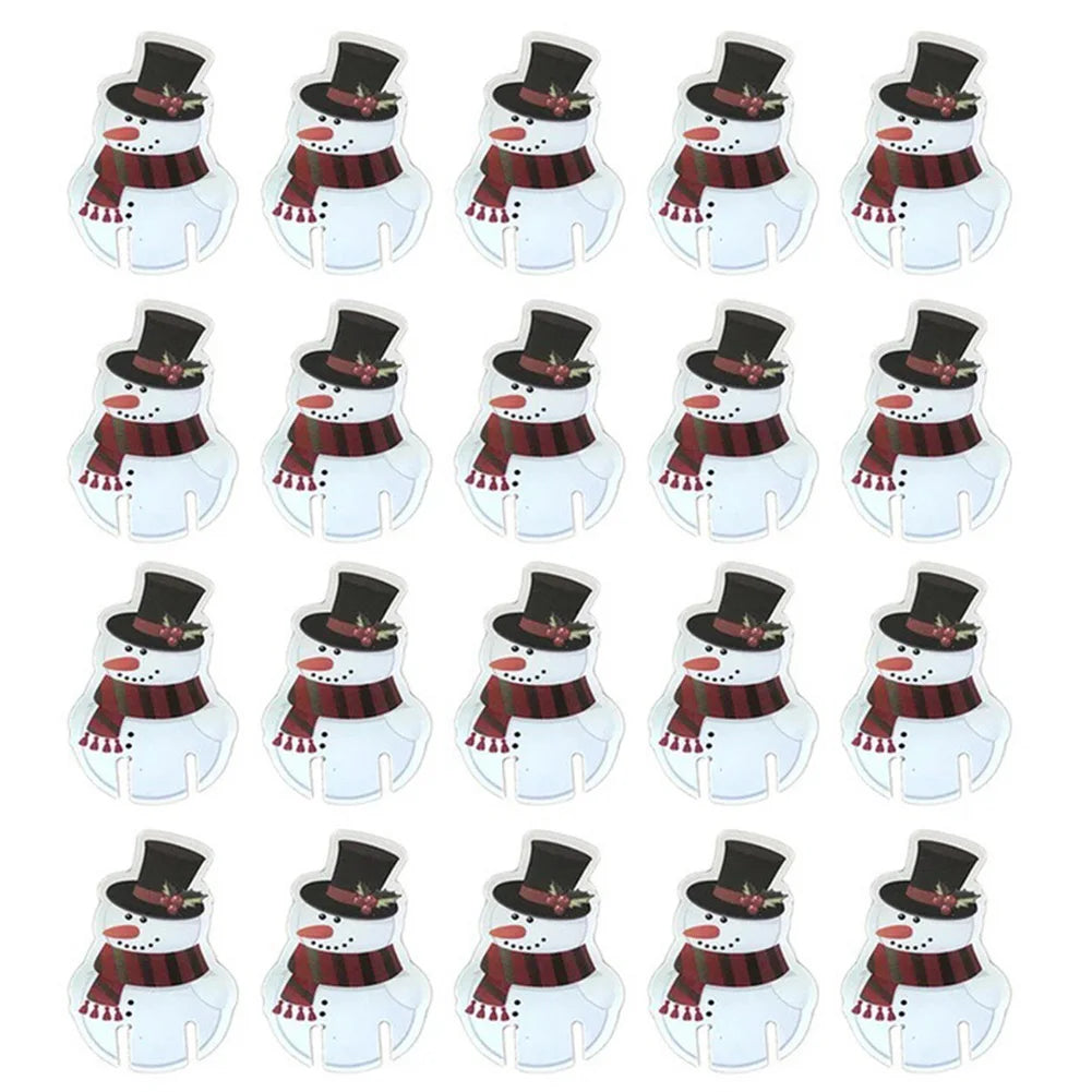 20 Christmas Wine Glass Markers for Festive Cheers - Image 17