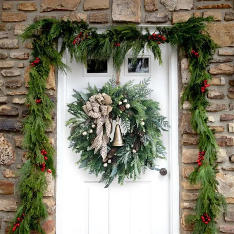 Festive Pine Cone Christmas Wreath for Holiday Décor - Image 6