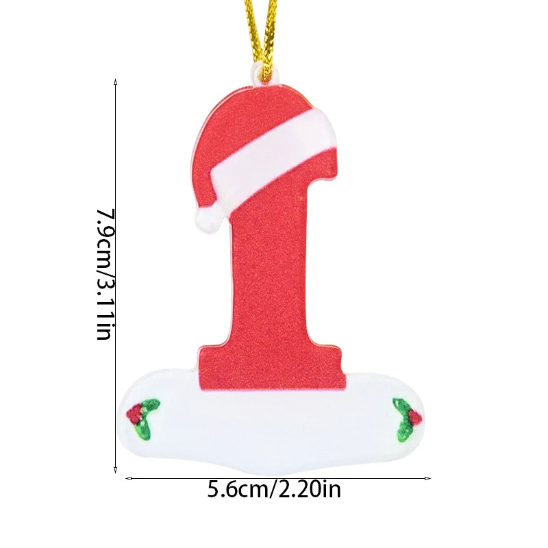 Charming Wooden Christmas Tree Letter Ornaments - Image 22