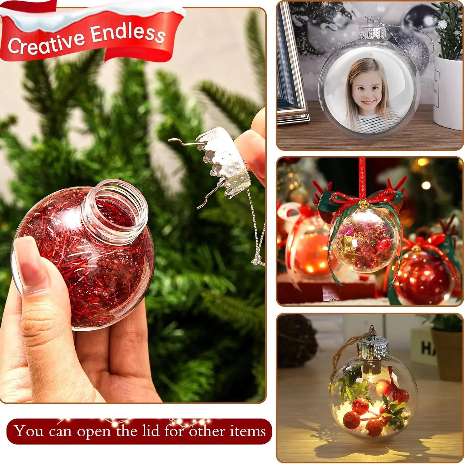 30PC Christmas Tree & Garden Ornaments Set - Image 15