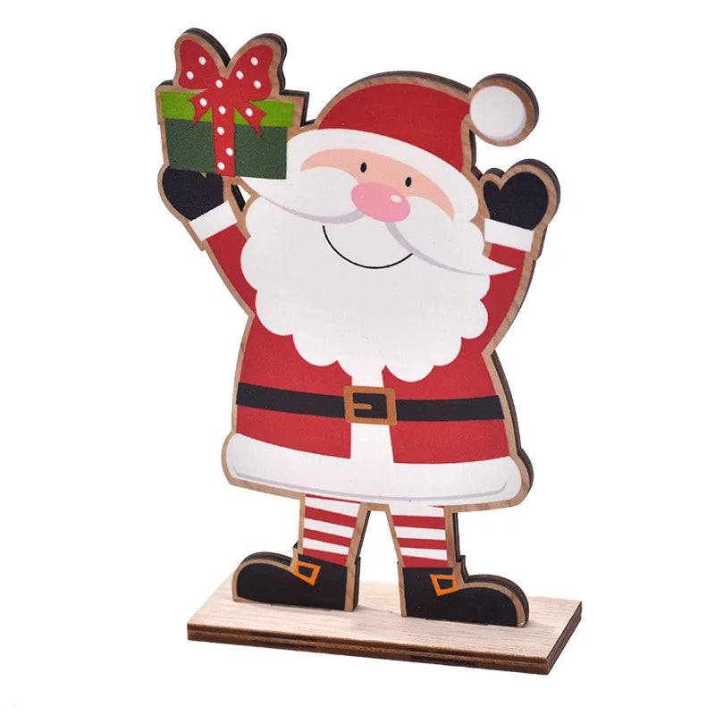 Charming Wooden Faceless Doll Christmas Ornaments - Image 8