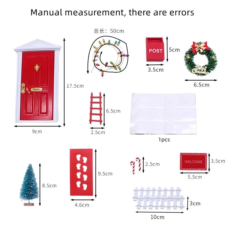 11-Piece Christmas Elf Door & Decor Set - Image 21