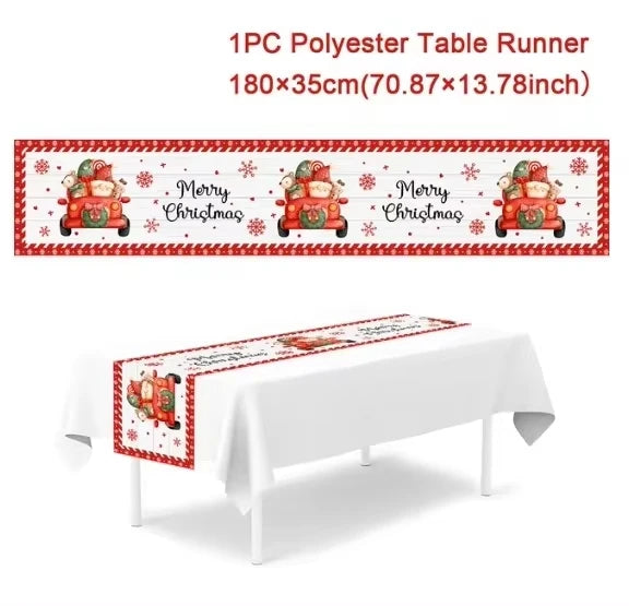 Festive Merry Christmas Table Runner for Holiday Cheer - Image 15