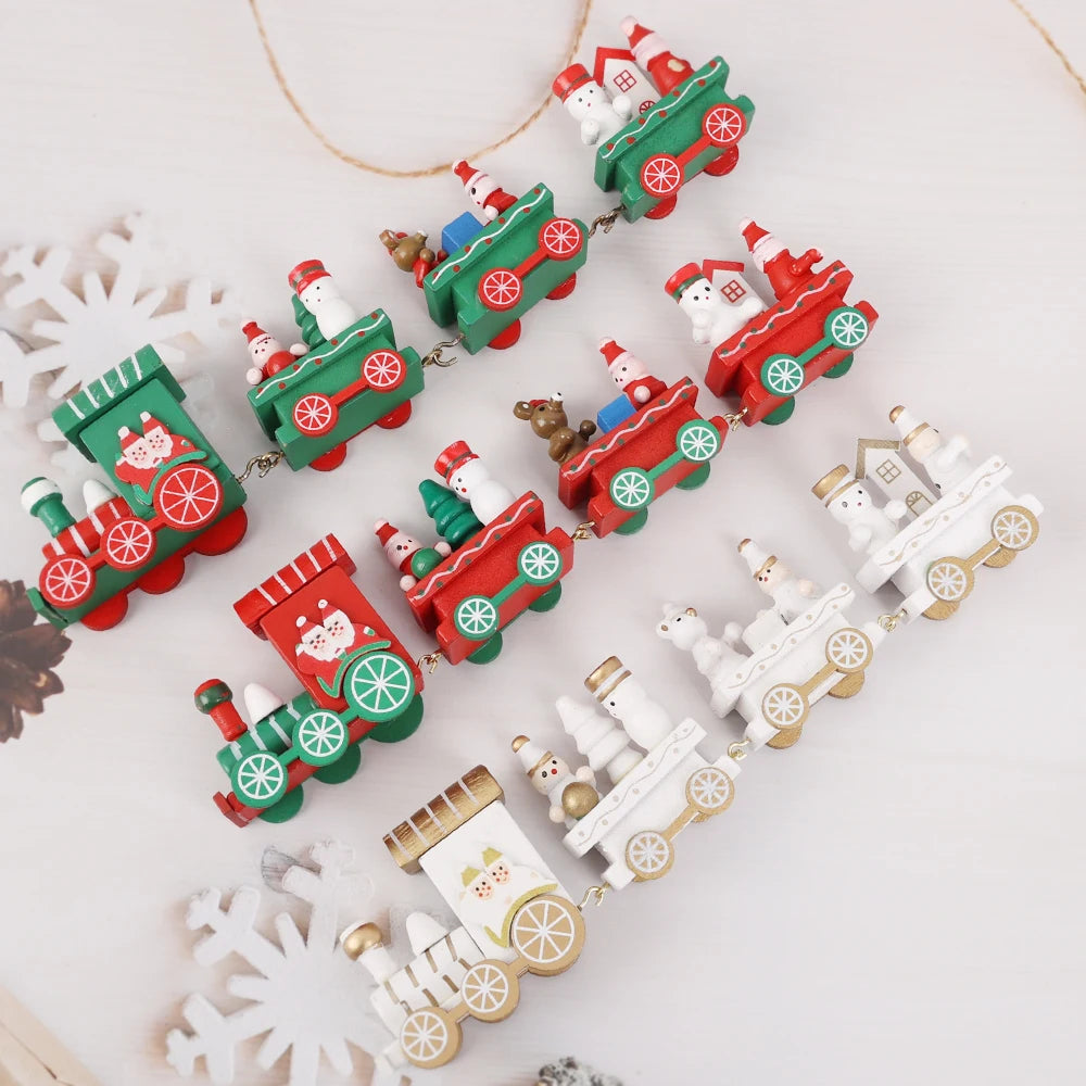 Wooden Train Christmas Ornaments for Kids' Decor - Image 39