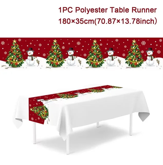 Festive Christmas Table Runner for Holiday Décor - Image 34
