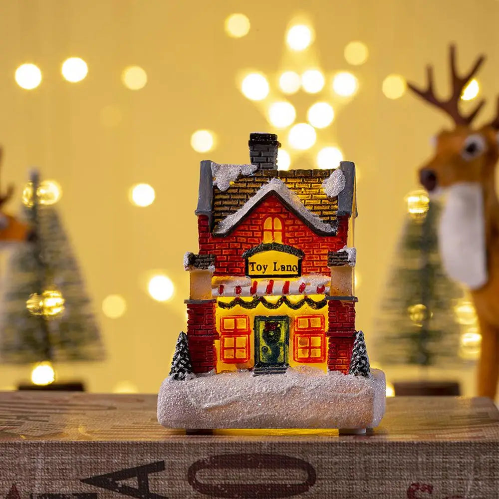 Glowing Christmas Village House LED Ornament Decor - Image 17