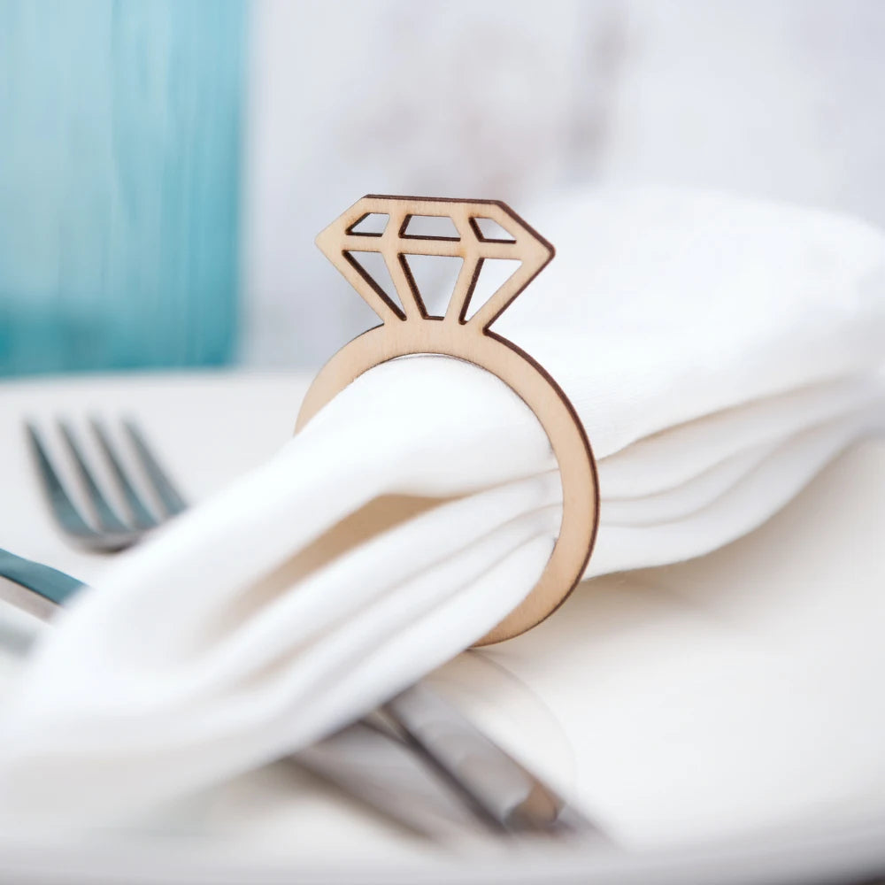 Custom Acrylic Name Napkin Rings for Events - Image 13