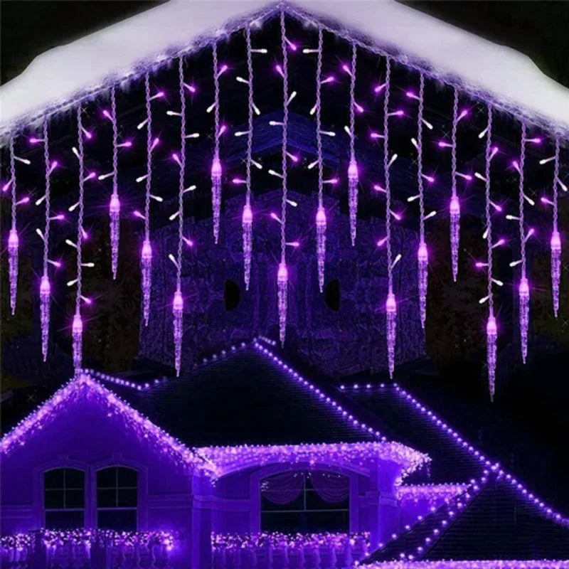 Enchanting 5m LED Icicle String Lights for Christmas - Image 8