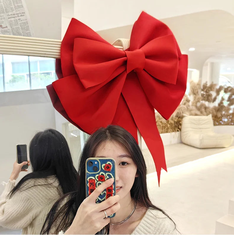 Festive Giant Bow Decorations for Christmas Celebrations - Image 27