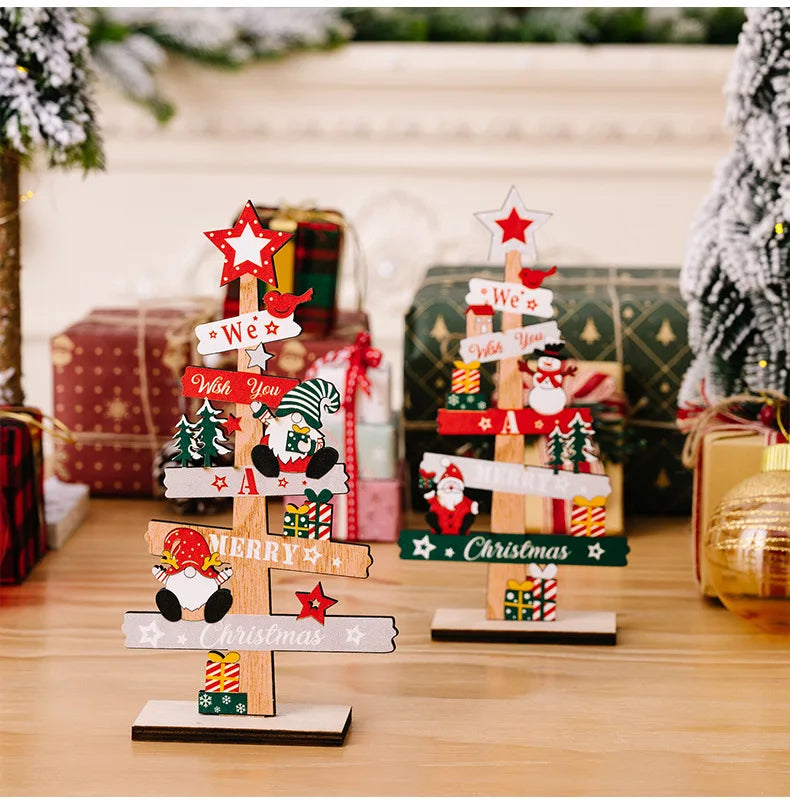 Charming Wooden Santa Claus Christmas Decor & Gifts - Image 15