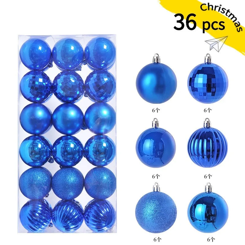 36pcs Christmas Tree Ball Ornaments Set - Image 17