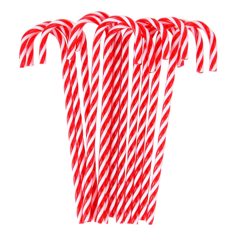 10/20pcs Festive Acrylic Candy Cane Ornaments - Image 18