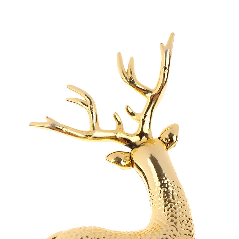 Elegant Gold Deer Figurines for Festive Home Decor - Image 11