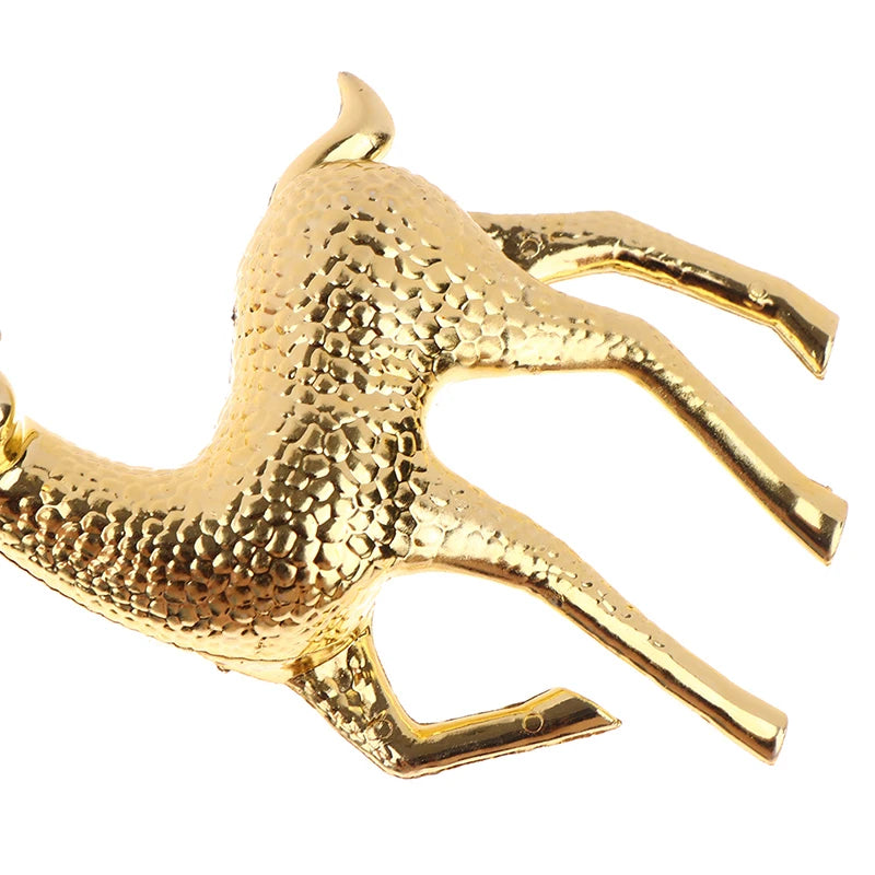 Elegant Gold Deer Figurines for Festive Home Decor - Image 9
