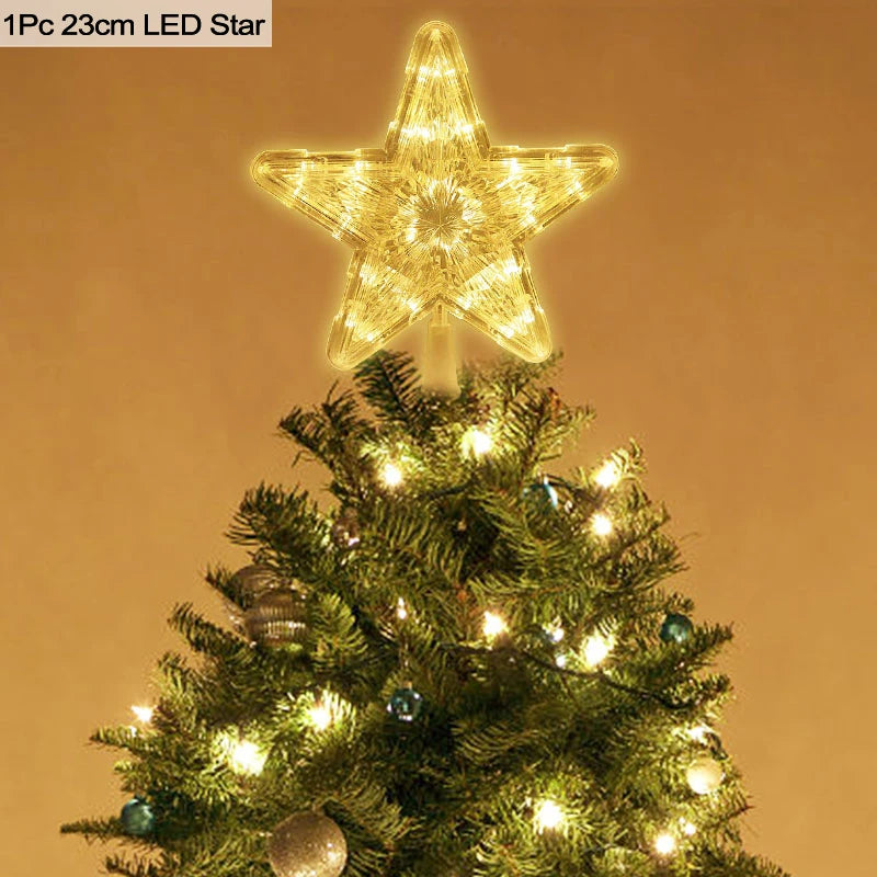 Enchanting LED Christmas Tree Star Topper Ornament - Image 8