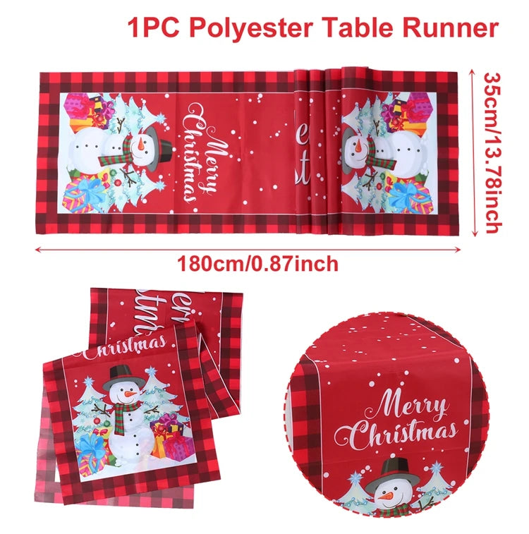 Festive Christmas Table Runner for Holiday Décor - Image 29