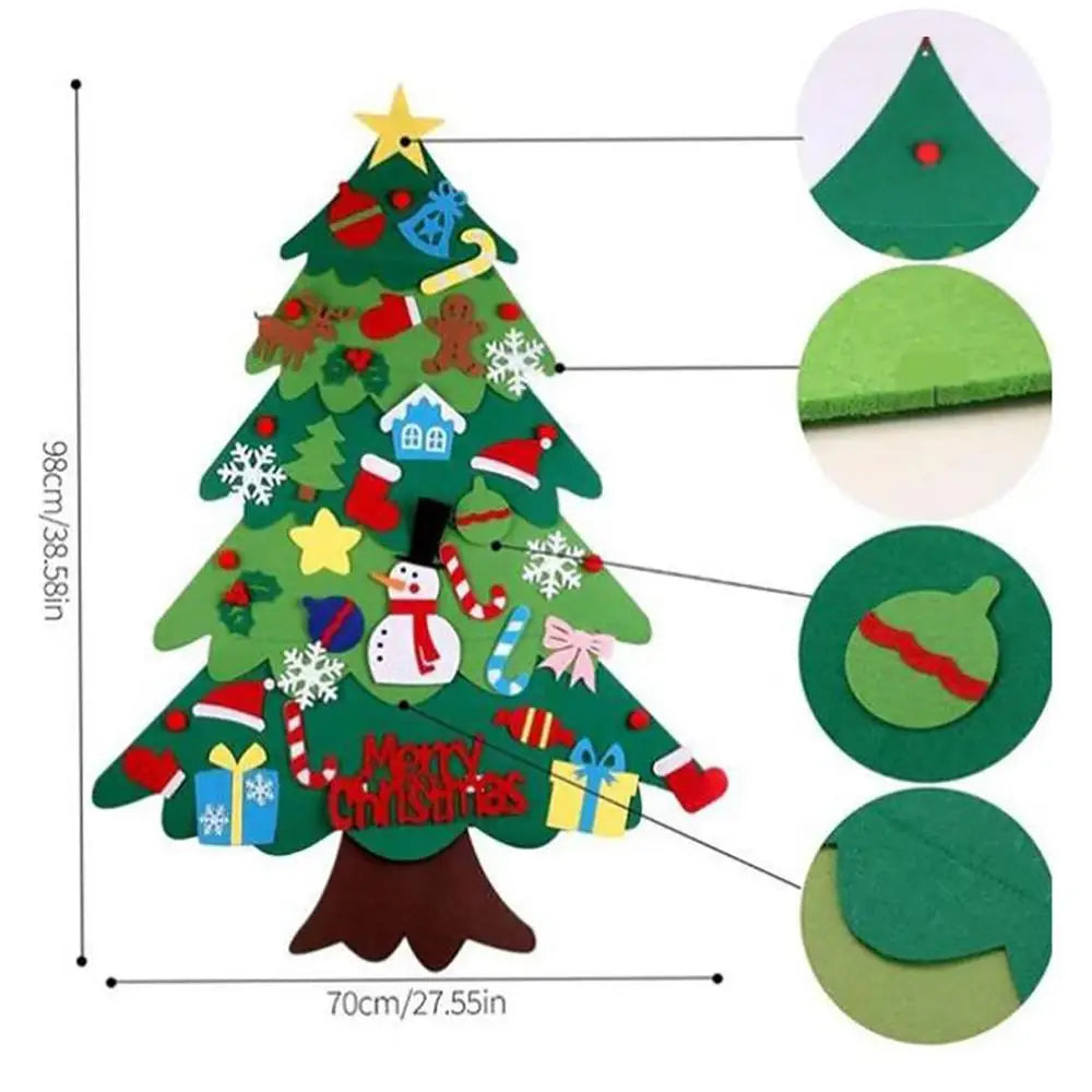 DIY Felt LED Christmas Tree Decor - Kids' Gifts - Image 10