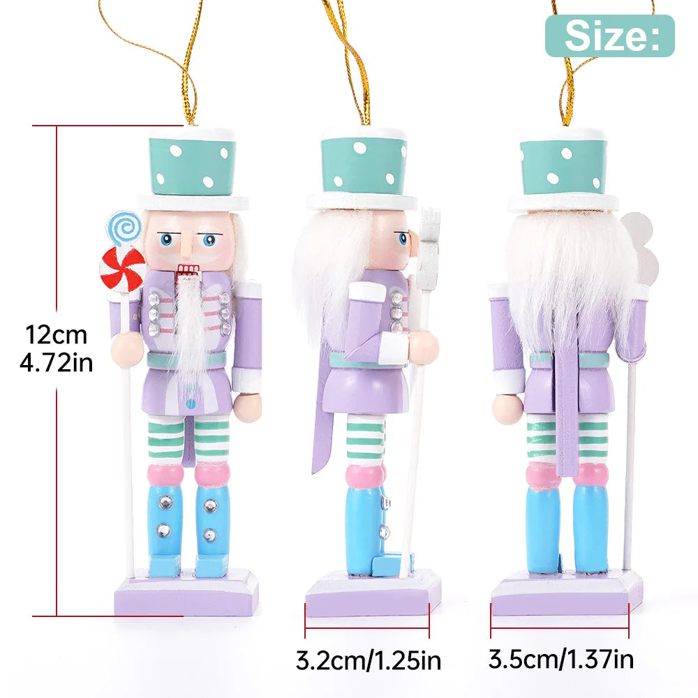 4Pcs Nutcracker Puppet Christmas Tree Ornaments - Image 4