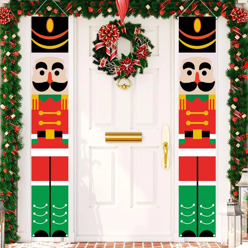 Charming Merry Christmas Door Banner Decoration - Image 34