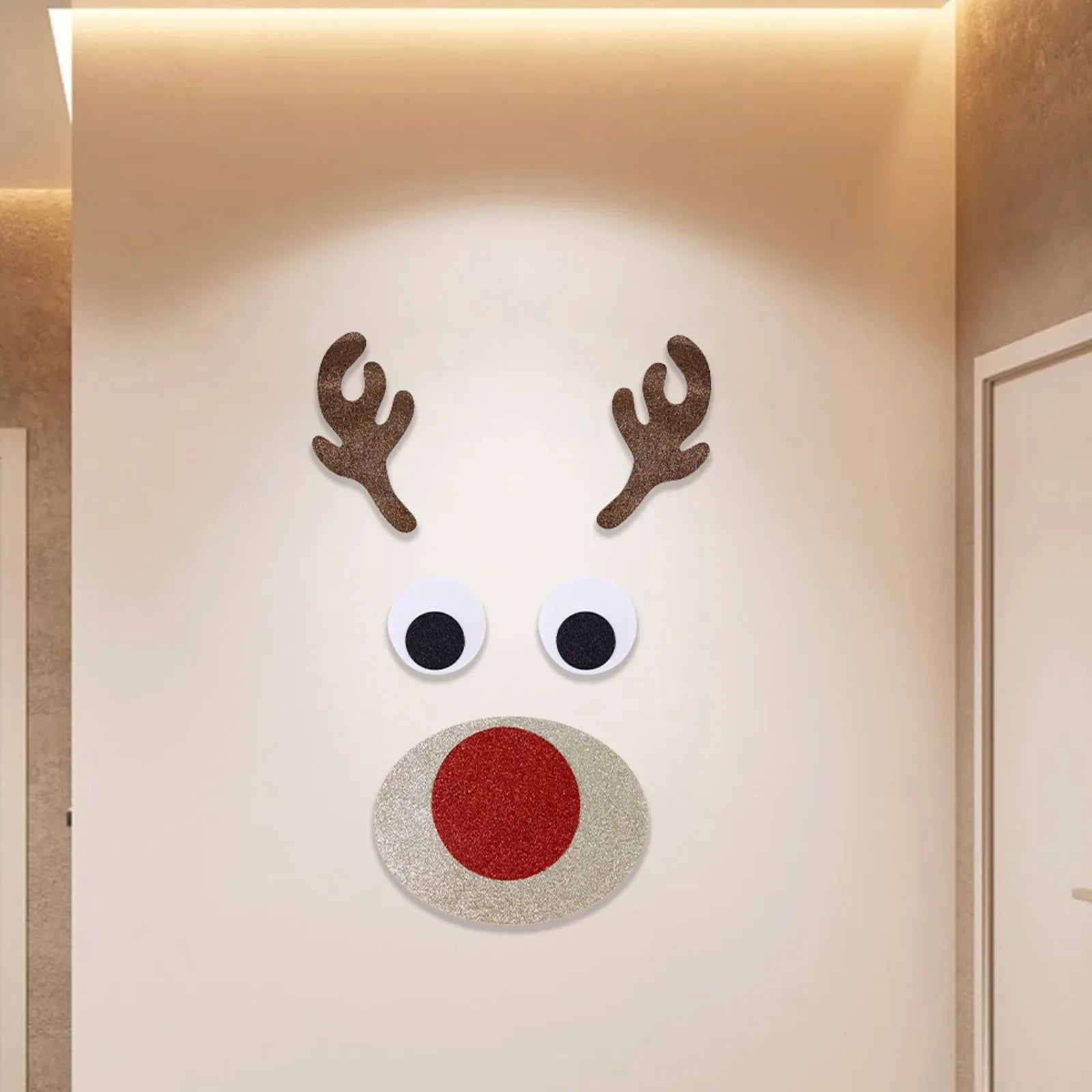 Festive Snowman & Santa Claus Window Stickers