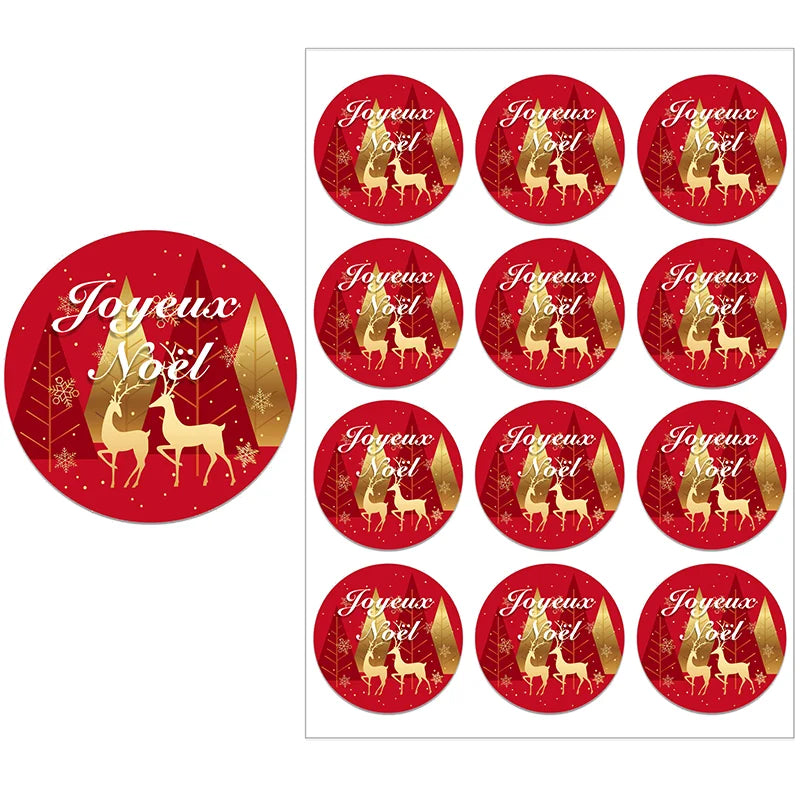 Festive Christmas Stickers for Gift Wrapping - Image 23