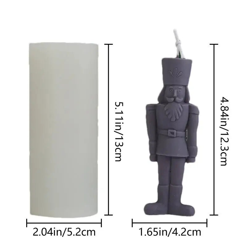 DIY Nutcracker Candle Mold for Festive Decor - Image 6