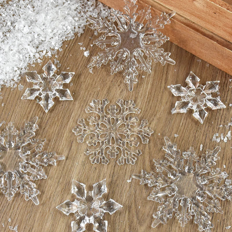 3-Piece Acrylic Snowflake Ornaments for Christmas - Image 5