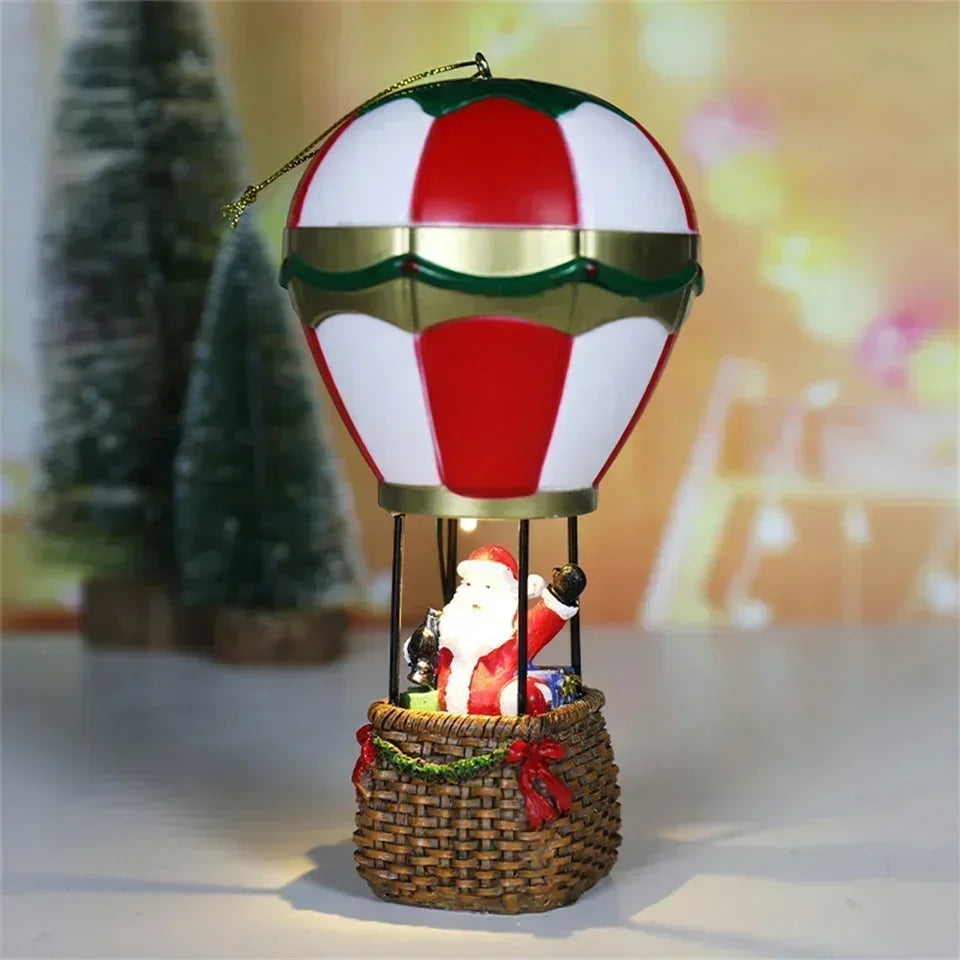 Festive LED Resin Snowman & Santa Ornaments - Image 11
