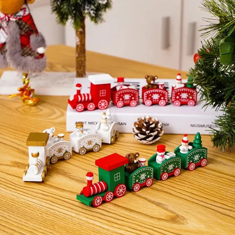 Charming Handcrafted Plastic Train Ornament for Christmas - Image 17