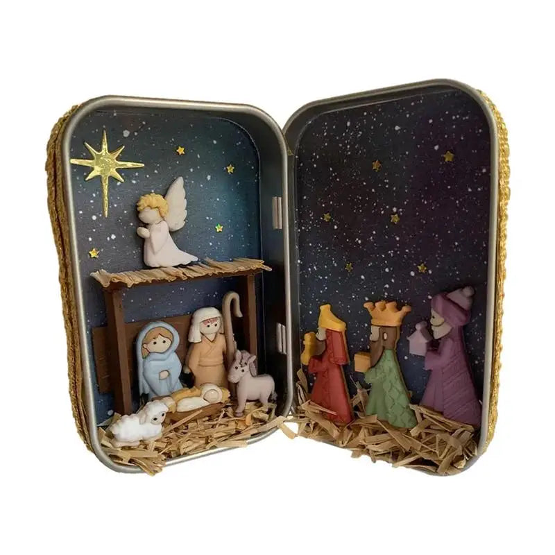 Colorful Christmas Nativity Set for Festive Decor