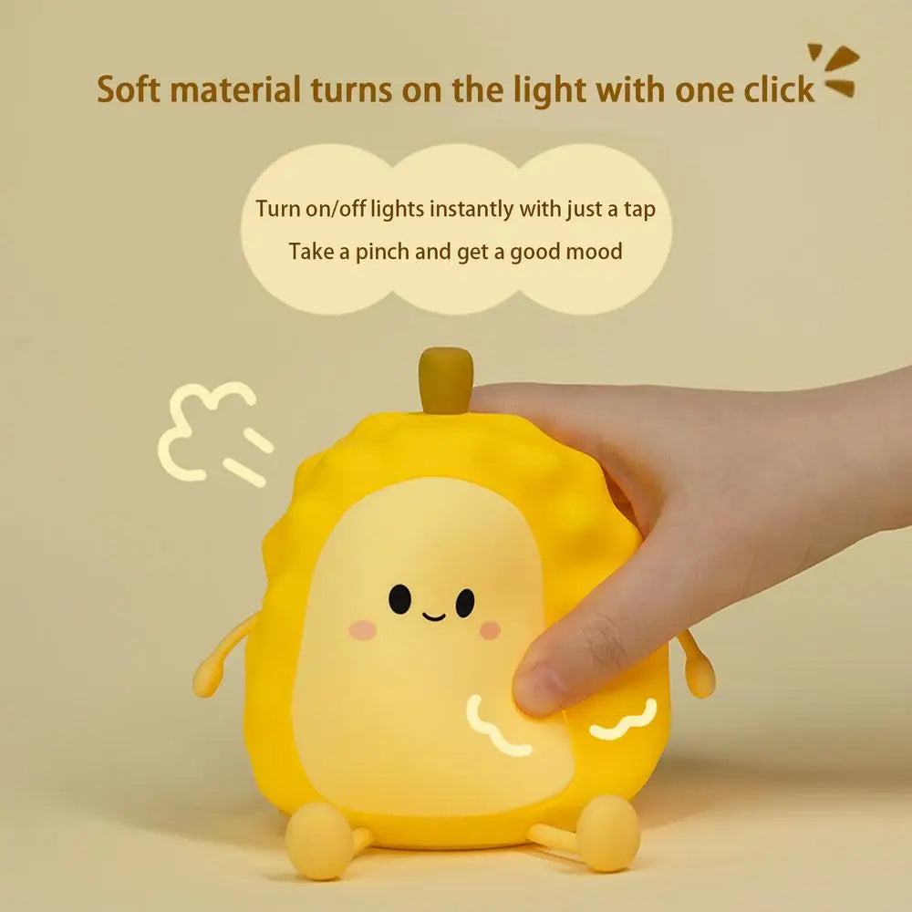 Adorable Touch Sensor Cartoon Durian LED Night Light - Image 14