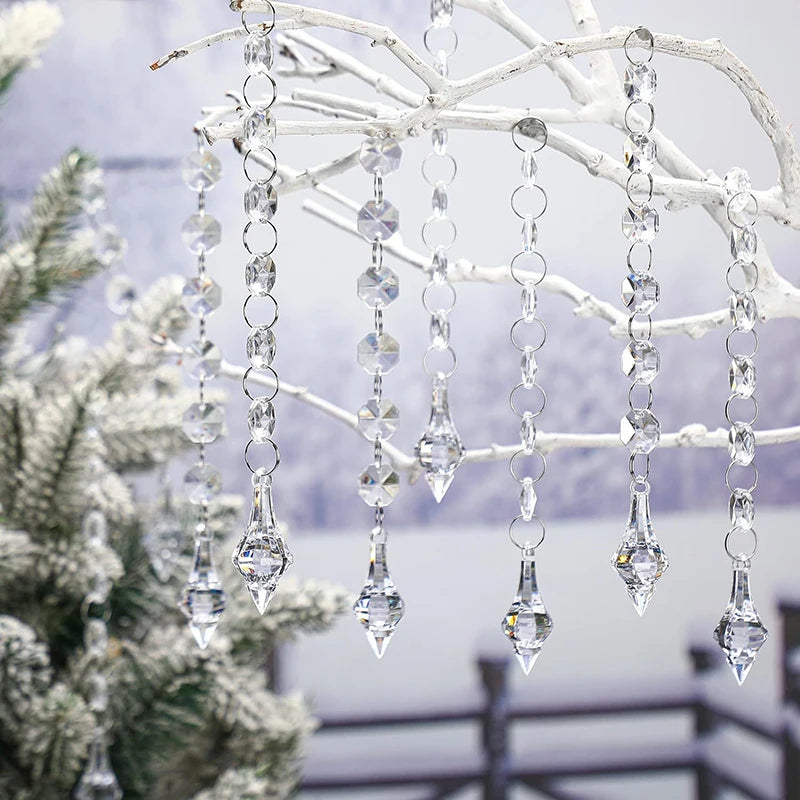 5PC Merry Christmas Acrylic Tree Ornaments