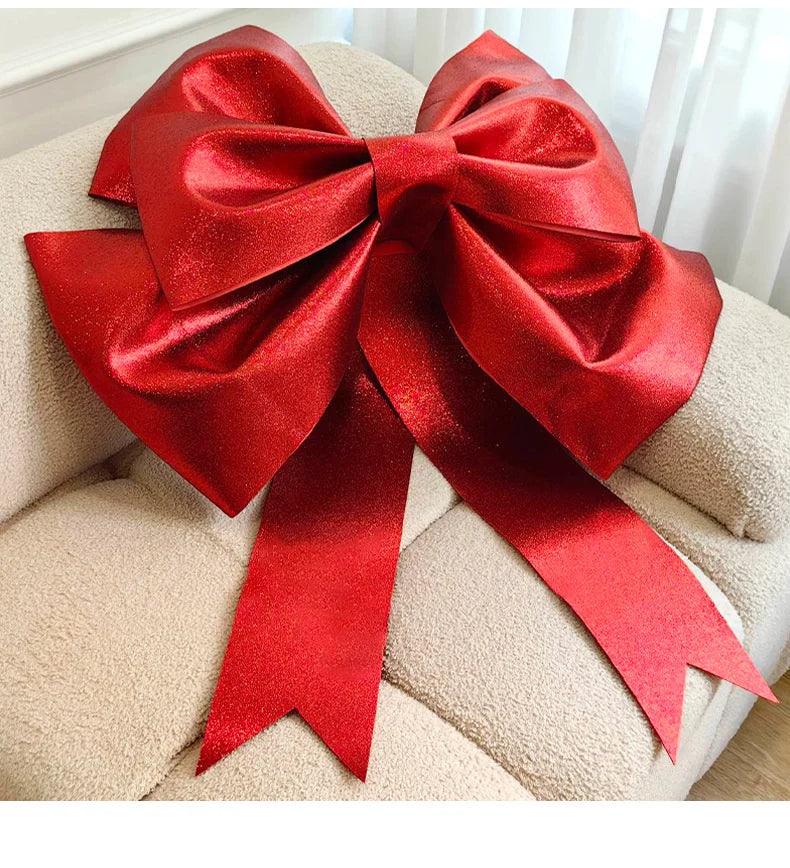 Festive Giant Bow Decorations for Christmas Celebrations - Image 35