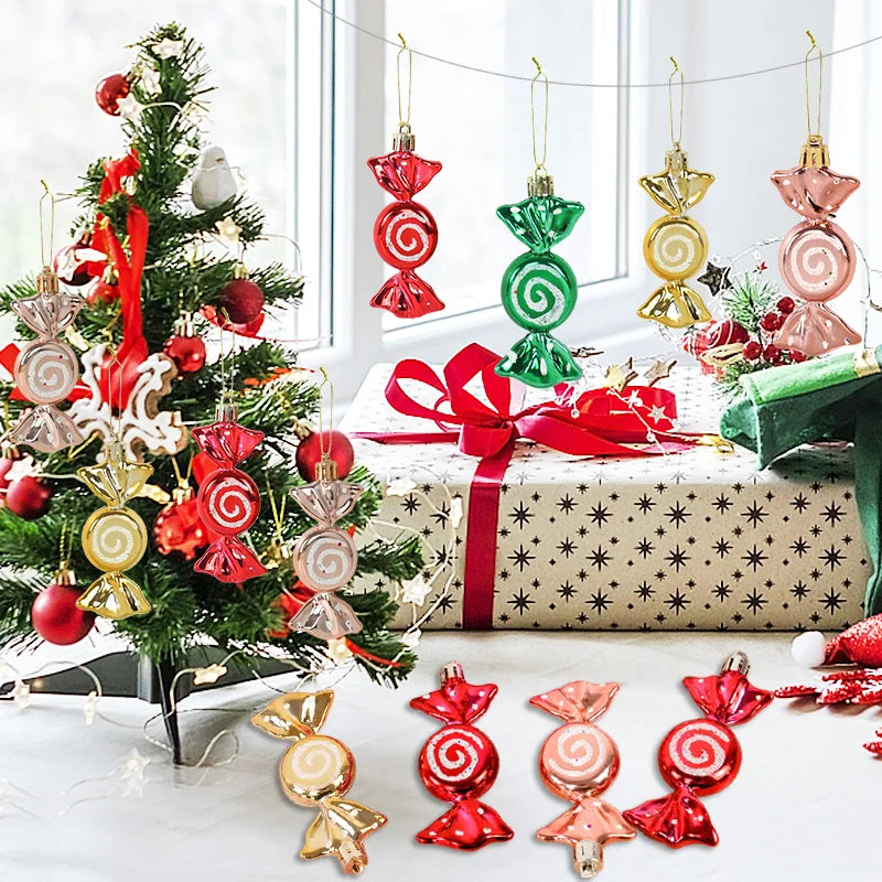 6-Piece Christmas Candy Ornaments for Tree Decor - Image 22