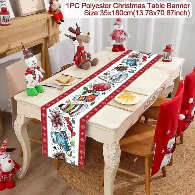 Festive Merry Christmas Table Runner for Holiday Cheer - Image 22