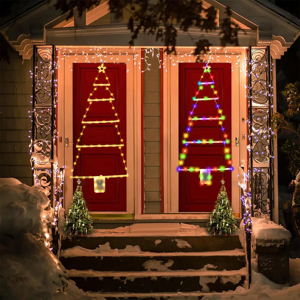 Santa Claus Climbing Ladder LED Christmas Light - Image 15