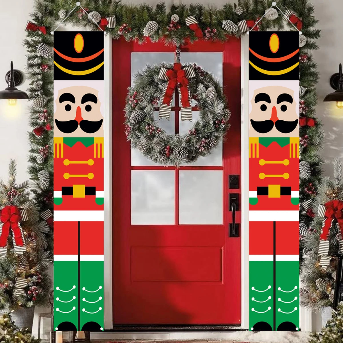 Charming Merry Christmas Door Banner Decoration - Image 9