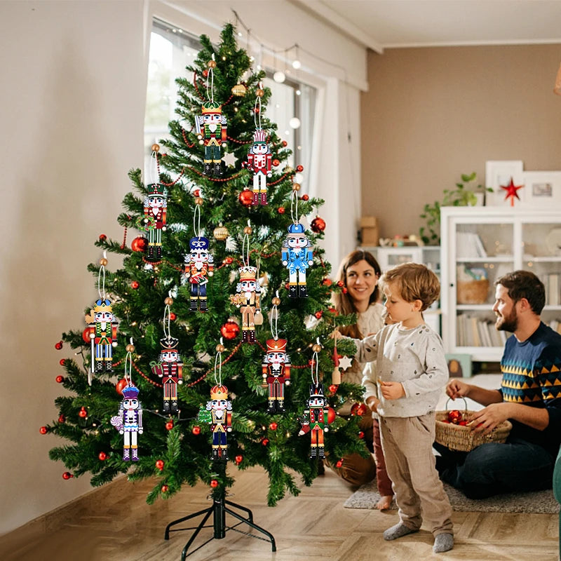 9 Wooden Nutcracker Ornaments for Christmas Cheer - Image 16