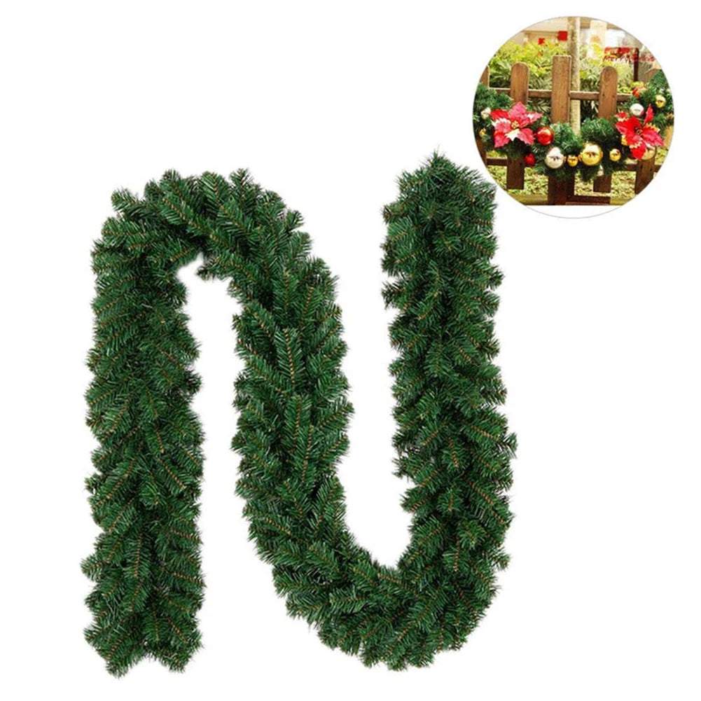 Lush 2.7m Artificial Pine Christmas Wreath Garland