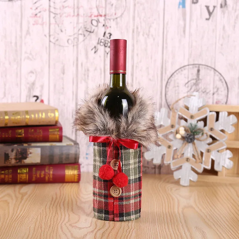Festive Christmas Wine Bottle Cover & Ornament - Image 22
