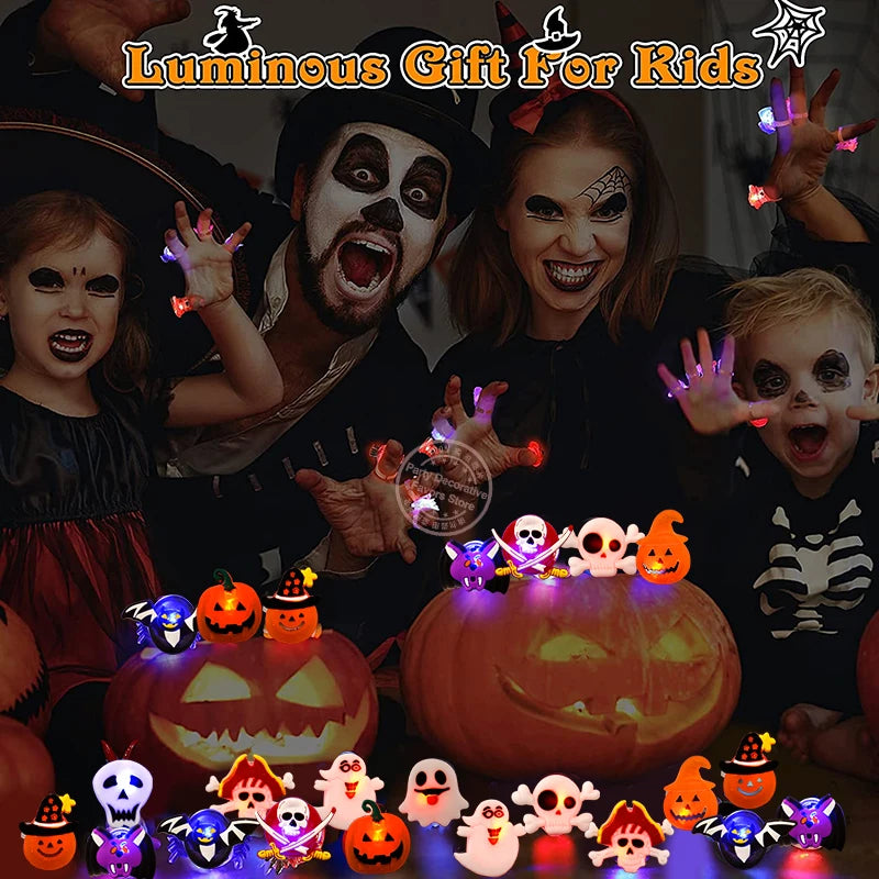 Glowing Halloween Ring Set for Festive Decor - Image 7