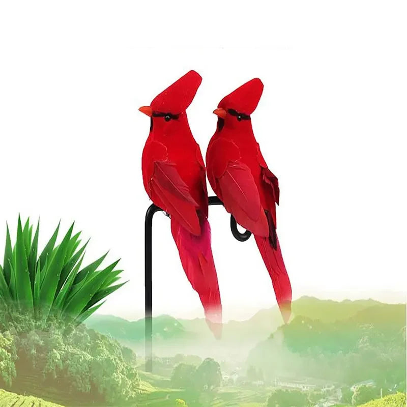 Charming Artificial Pigeon Doves for Christmas Decor - Image 42