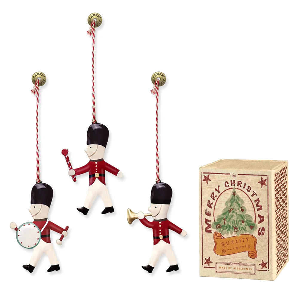 Charming Double-Sided Metal Christmas Tree Ornaments - Image 12